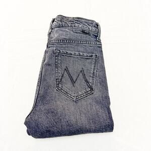 Mother High Waisted Rascal Ankle Step Fray Roadtrip Renegade Denim Jeans Size 25